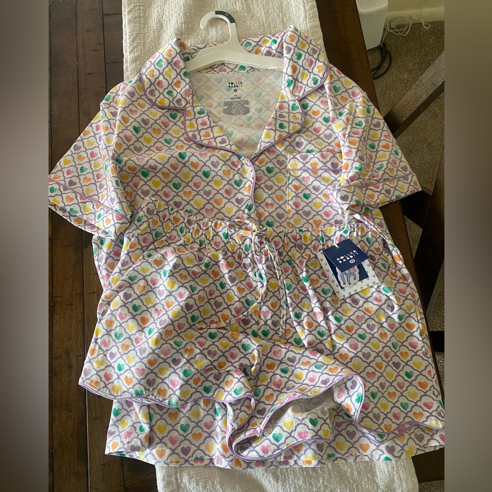 Roller Rabbit Heart Print Pajama Set